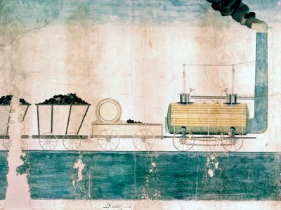 Killingworth Locomotive, c.1815 by George attr. to Stephenson